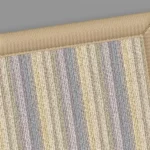 Bella Striped Wool Rug With Cotton Border