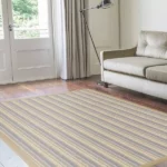 Bella Striped Wool Rug for Living Room