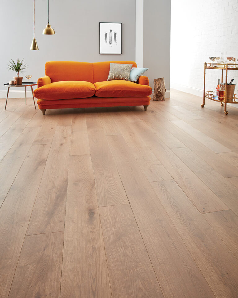 Chepstow Planed Grey Oak engineered Wood Flooring