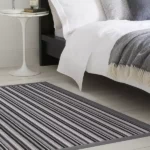 Frank Striped Wool Rug For Bedroom