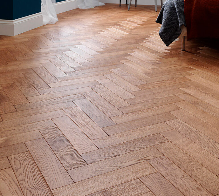 Goodrich Coffee Oak Herringbone Floor