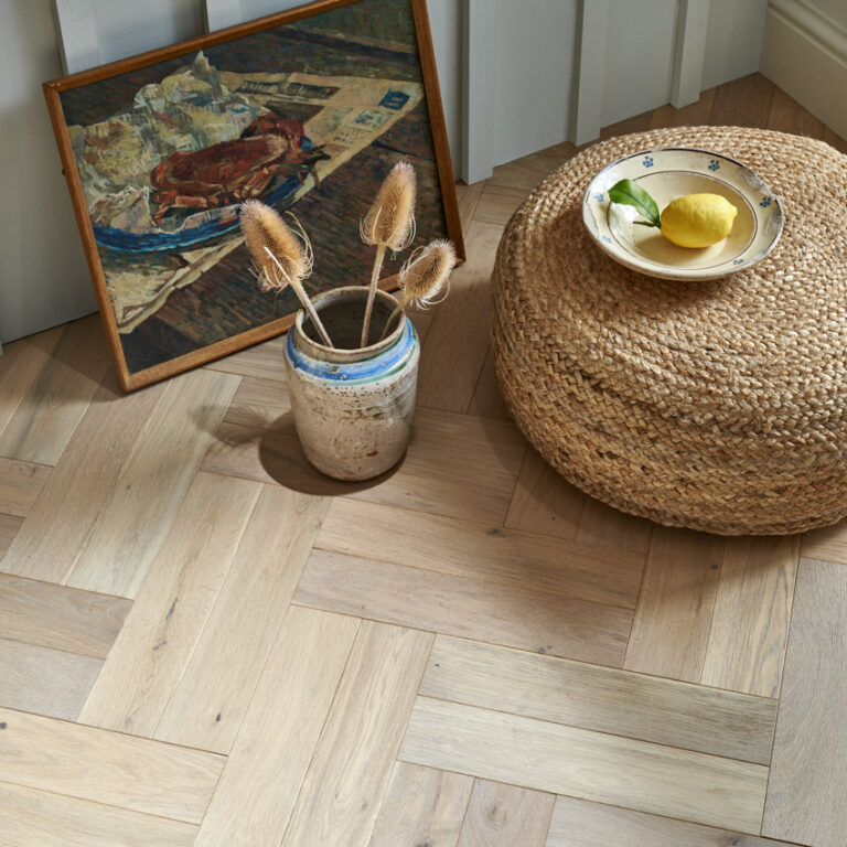 Goodrich Ecru Oak Herringbone