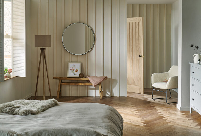 Highclere Biscotti Oak Bedroom