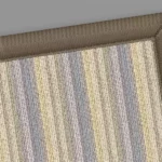 Kato Striped Wool Rug With Beige Border