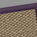 Lucy Sisal Rug Plum Border