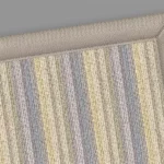 Maisie Striped Wool Rug Beige Border