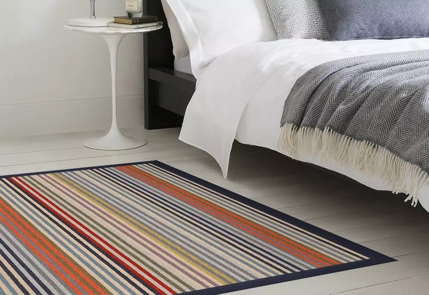 Margo Selby Westbrook Striped Wool Rug 2