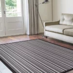 Merlin Striped Wool Rug For Living Rooms