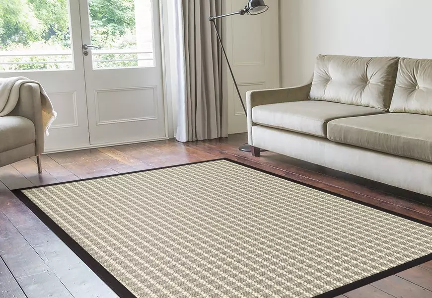 Otis Woosie Rug With Chequered Pattern