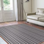 Pippa Striped Wool Rug Cheap