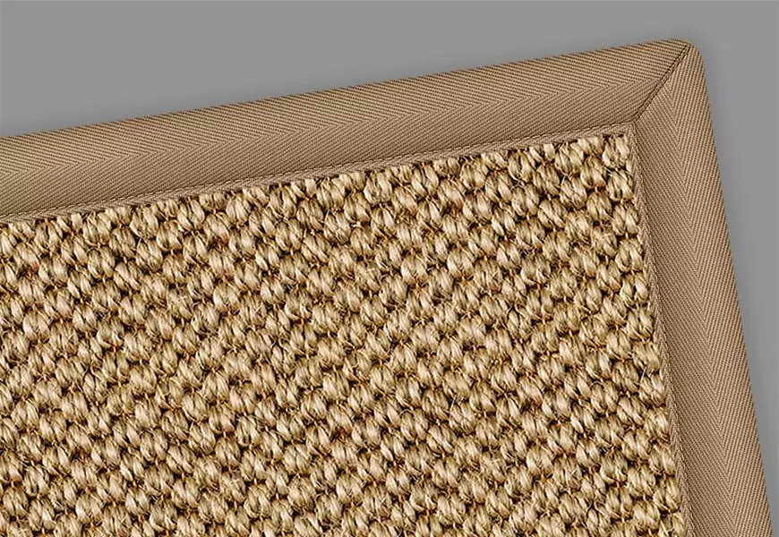 Susie Sisal Rug Brown Border