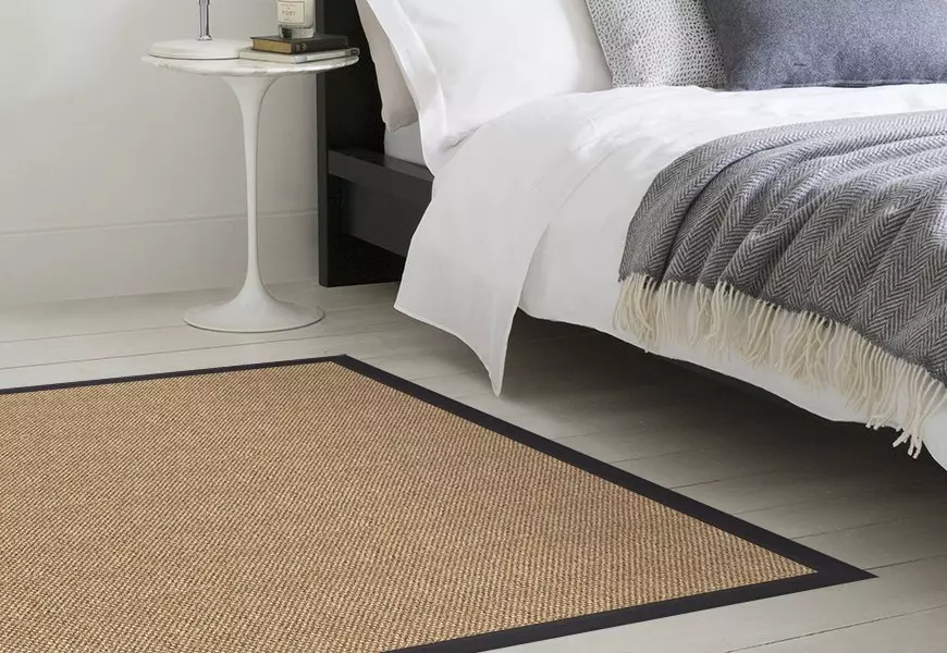 Tim Sisal Rug Black Border