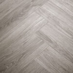 Brecon Seashell Oak Herringbone Vinyl Flooring