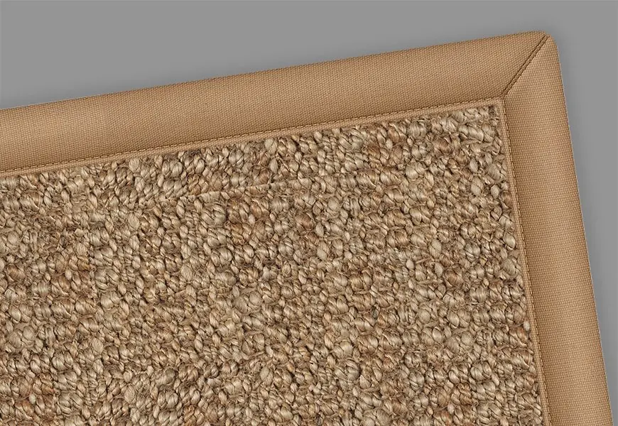 Colin Jute Rug Brown Border